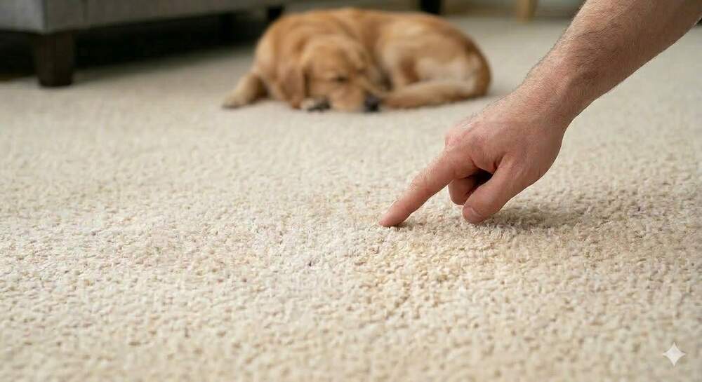 Pet stain treatment results