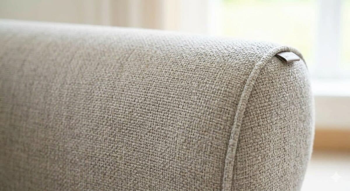 Freshly cleaned armchair detail